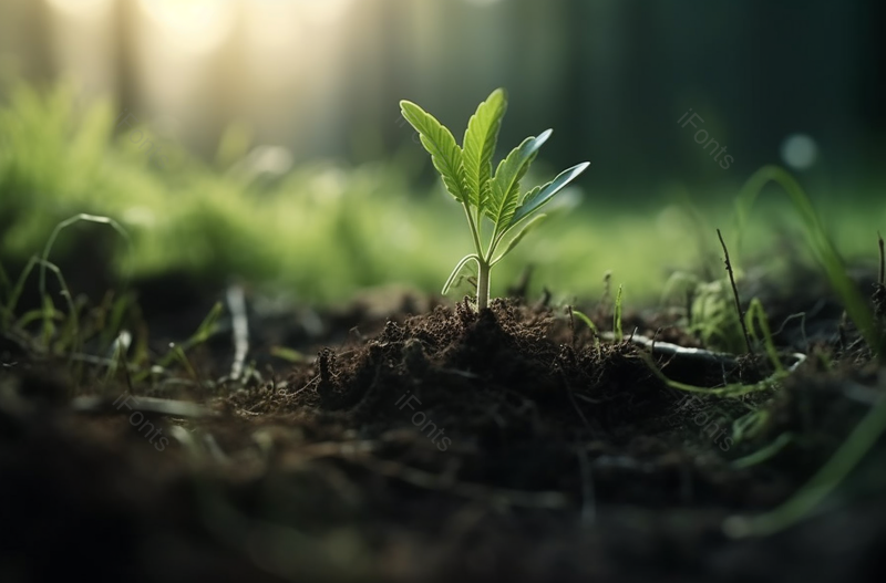 绿色小清新植物发芽破土背景,高清,摄影图,摄影图片,图片大全,摄影图免费下载